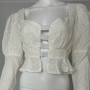 White Windsor Crop Top.